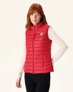 Donzen Jassen & Jacks-JOTT Doudoune Legere Sans Manches Rouge Seda 300 Red