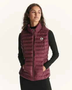 Donzen Jassen & Jacks-JOTT Doudoune Legere Sans Manches Aubergine Seda 461 Aubergine