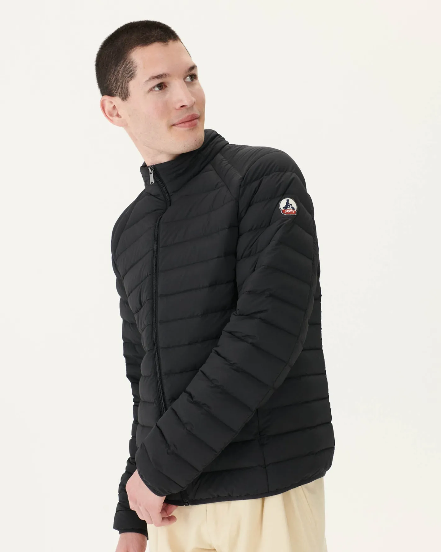 Donzen Jassen & Jacks-JOTT Doudoune Legere Stretch Noir Aragon 999 Black