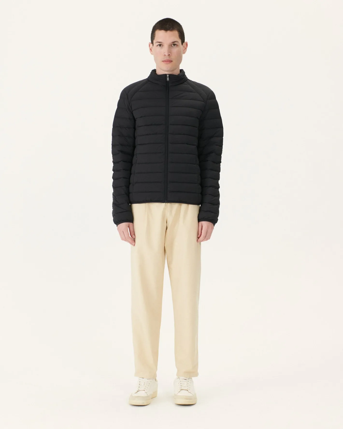 Donzen Jassen & Jacks-JOTT Doudoune Legere Stretch Noir Aragon 999 Black