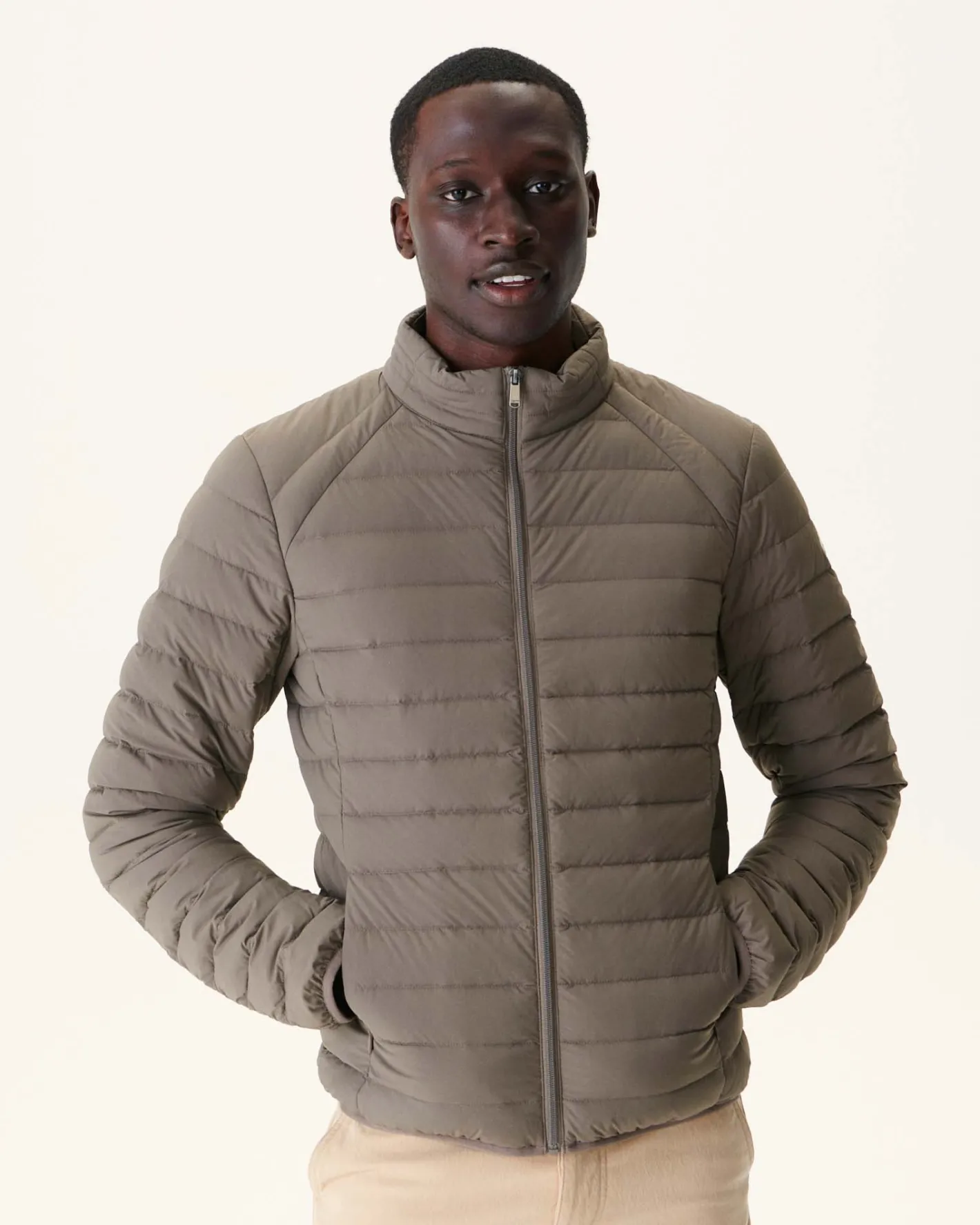 Donzen Jassen & Jacks-JOTT Doudoune Legere Stretch Taupe Aragon 808 Taupe