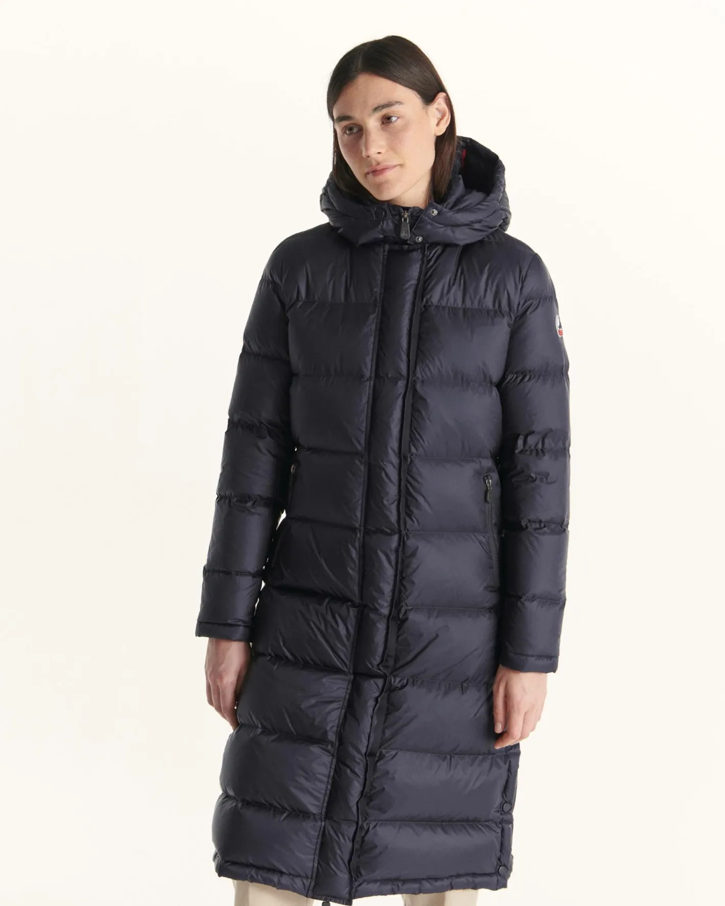 Donzen Jassen & Jacks-JOTT Doudoune Longue A Capuche Grand Froid Marine Karachi 104 Marine