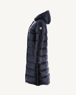 Donzen Jassen & Jacks-JOTT Doudoune Longue A Capuche Grand Froid Marine Karachi 104 Marine