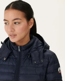 Donzen Jassen & Jacks-JOTT Doudoune Longue A Capuche Marine Vero 104 Navy
