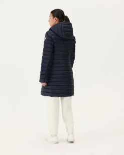 Donzen Jassen & Jacks-JOTT Doudoune Longue A Capuche Marine Vero 104 Navy