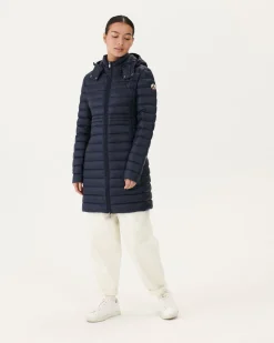 Donzen Jassen & Jacks-JOTT Doudoune Longue A Capuche Marine Vero 104 Navy