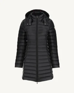 Donzen Jassen & Jacks-JOTT Doudoune Longue A Capuche Noir Vero 999 Black