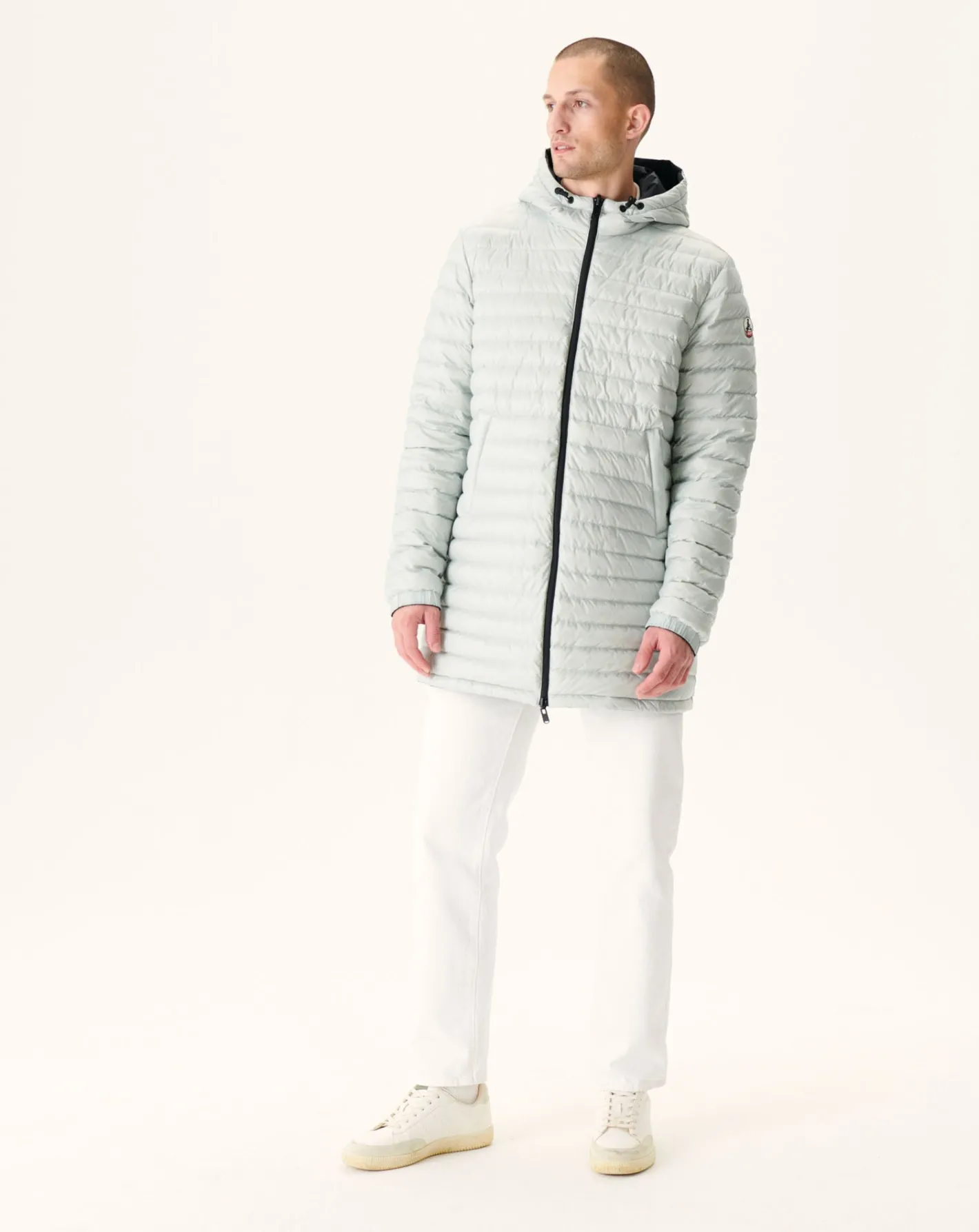 Donzen Jassen & Jacks-JOTT Doudoune Longue Reversible A Capuche Noir/Gris Clair Amsterdam 9902 Black/Soft Grey