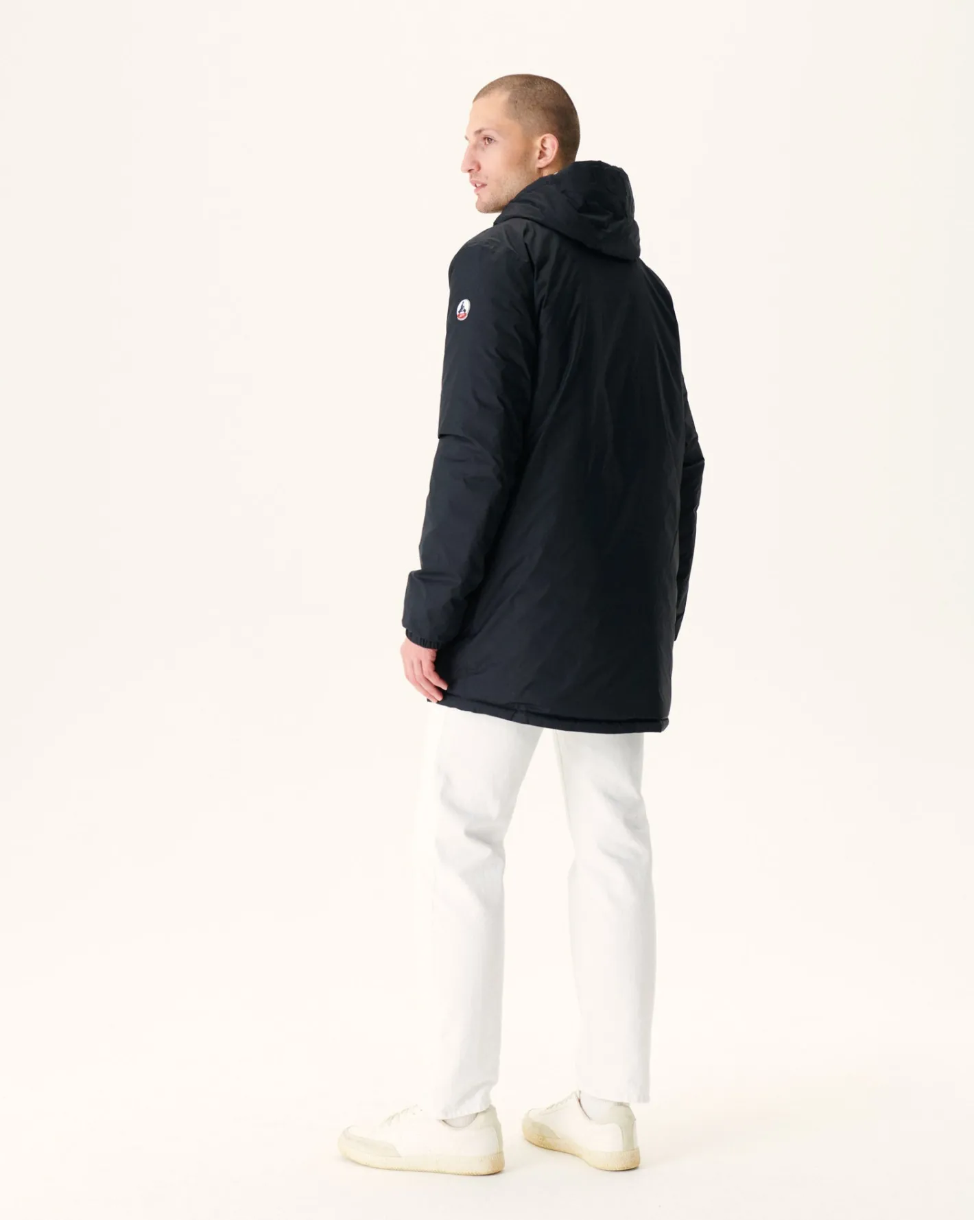 Donzen Jassen & Jacks-JOTT Doudoune Longue Reversible A Capuche Noir/Gris Clair Amsterdam 9902 Black/Soft Grey