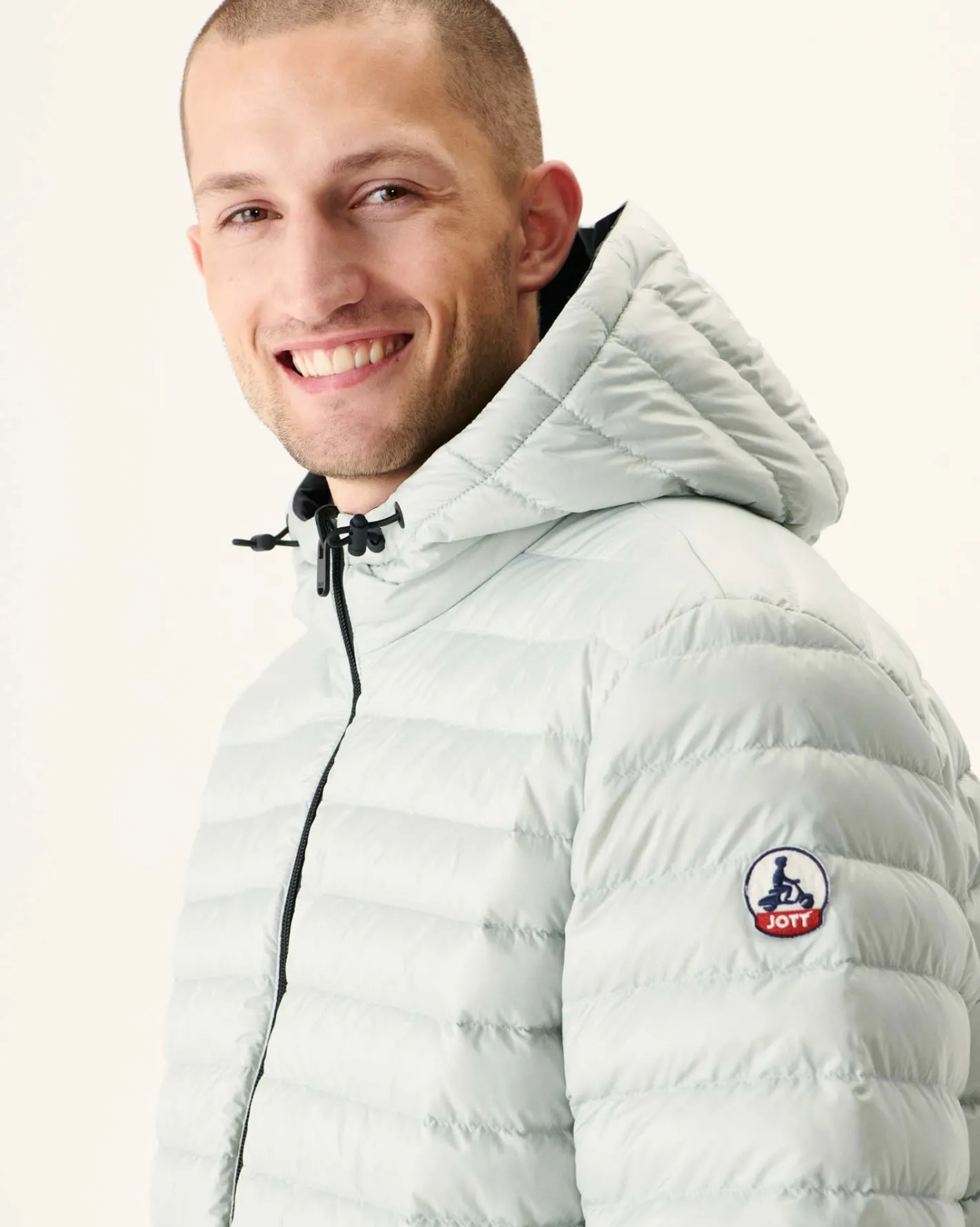 Donzen Jassen & Jacks-JOTT Doudoune Longue Reversible A Capuche Noir/Gris Clair Amsterdam 9902 Black/Soft Grey