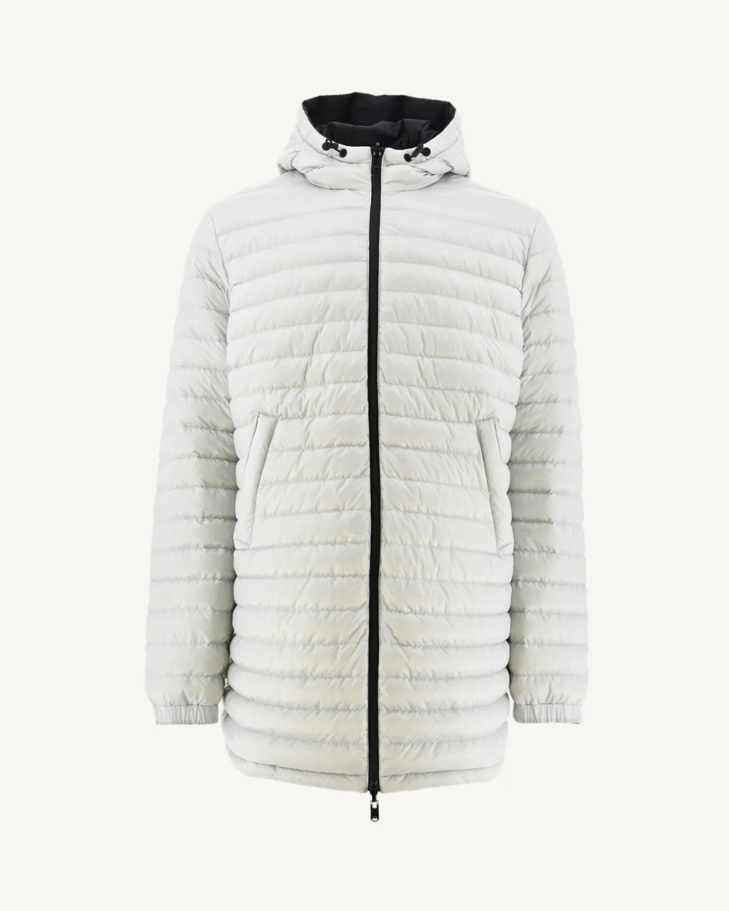 Donzen Jassen & Jacks-JOTT Doudoune Longue Reversible A Capuche Noir/Gris Clair Amsterdam 9902 Black/Soft Grey