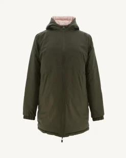 Donzen Jassen & Jacks-JOTT Doudoune Longue Reversible Army/Rose Clair Roma 2552 Army/Soft Pink