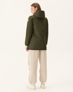 Donzen Jassen & Jacks-JOTT Doudoune Longue Reversible Army/Rose Clair Roma 2552 Army/Soft Pink