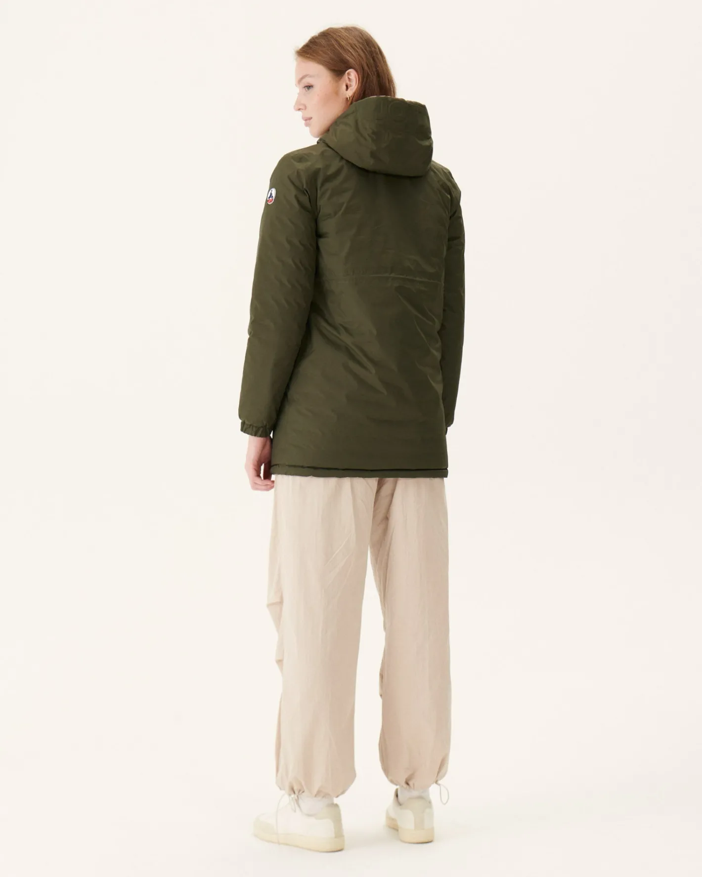 Donzen Jassen & Jacks-JOTT Doudoune Longue Reversible Army/Rose Clair Roma 2552 Army/Soft Pink