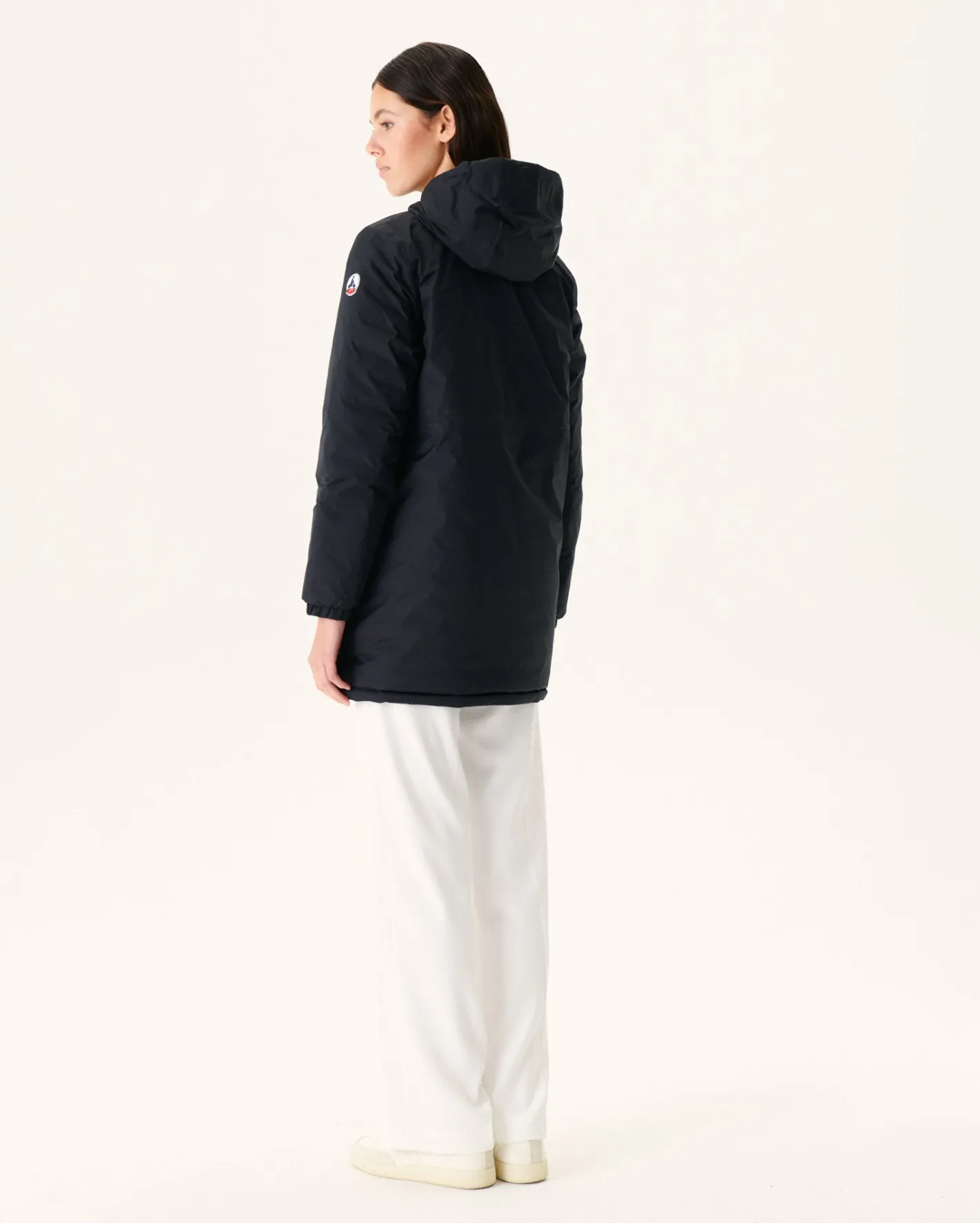 Donzen Jassen & Jacks-JOTT Doudoune Longue Reversible Noir/Gris Clair Roma 9902 Black/Soft Grey