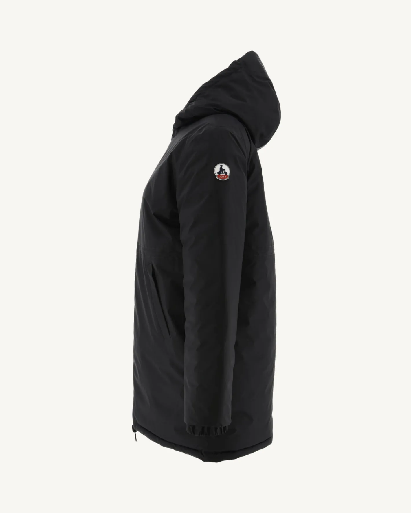 Donzen Jassen & Jacks-JOTT Doudoune Longue Reversible Noir/Gris Clair Roma 9902 Black/Soft Grey