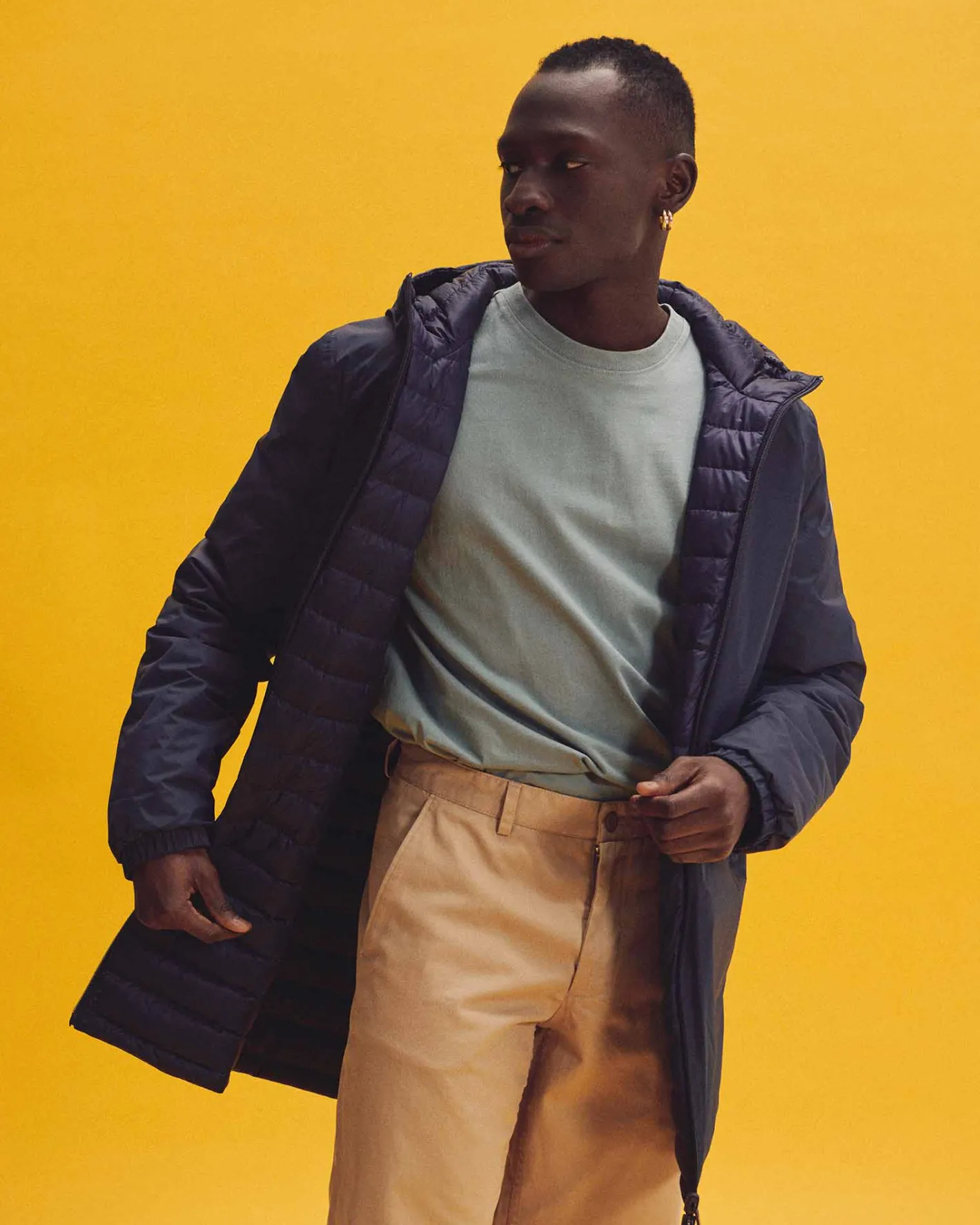 Donzen Jassen & Jacks-JOTT Doudoune Longue Reversible A Capuche Marine Amsterdam 104 Marine