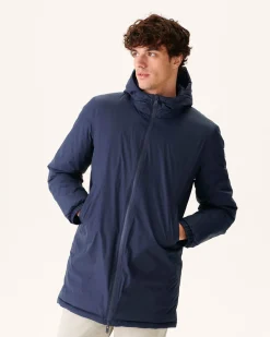 Donzen Jassen & Jacks-JOTT Doudoune Longue Reversible A Capuche Marine Amsterdam 104 Marine