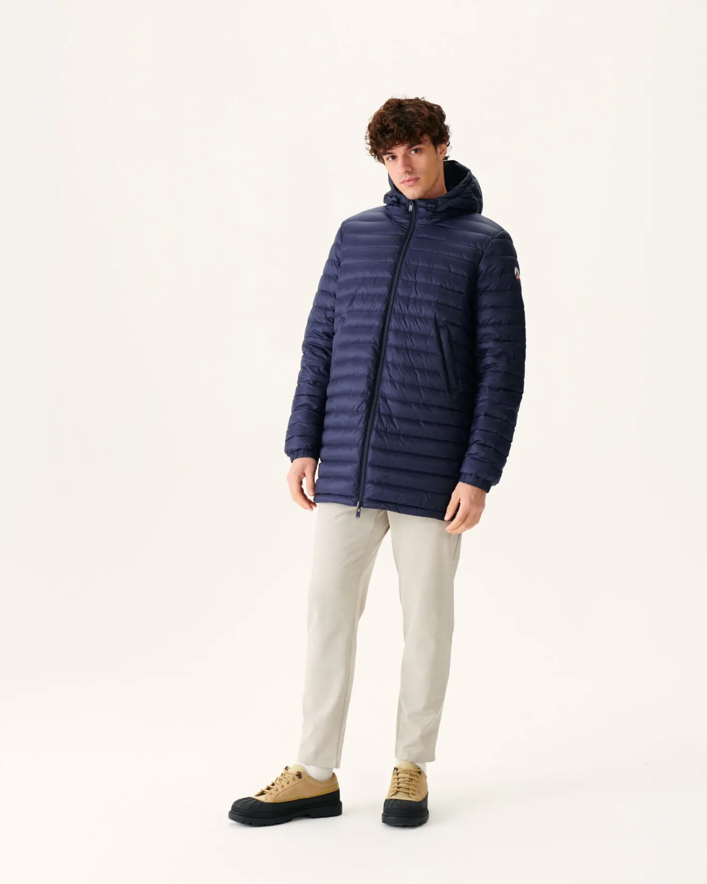 Donzen Jassen & Jacks-JOTT Doudoune Longue Reversible A Capuche Marine Amsterdam 104 Marine