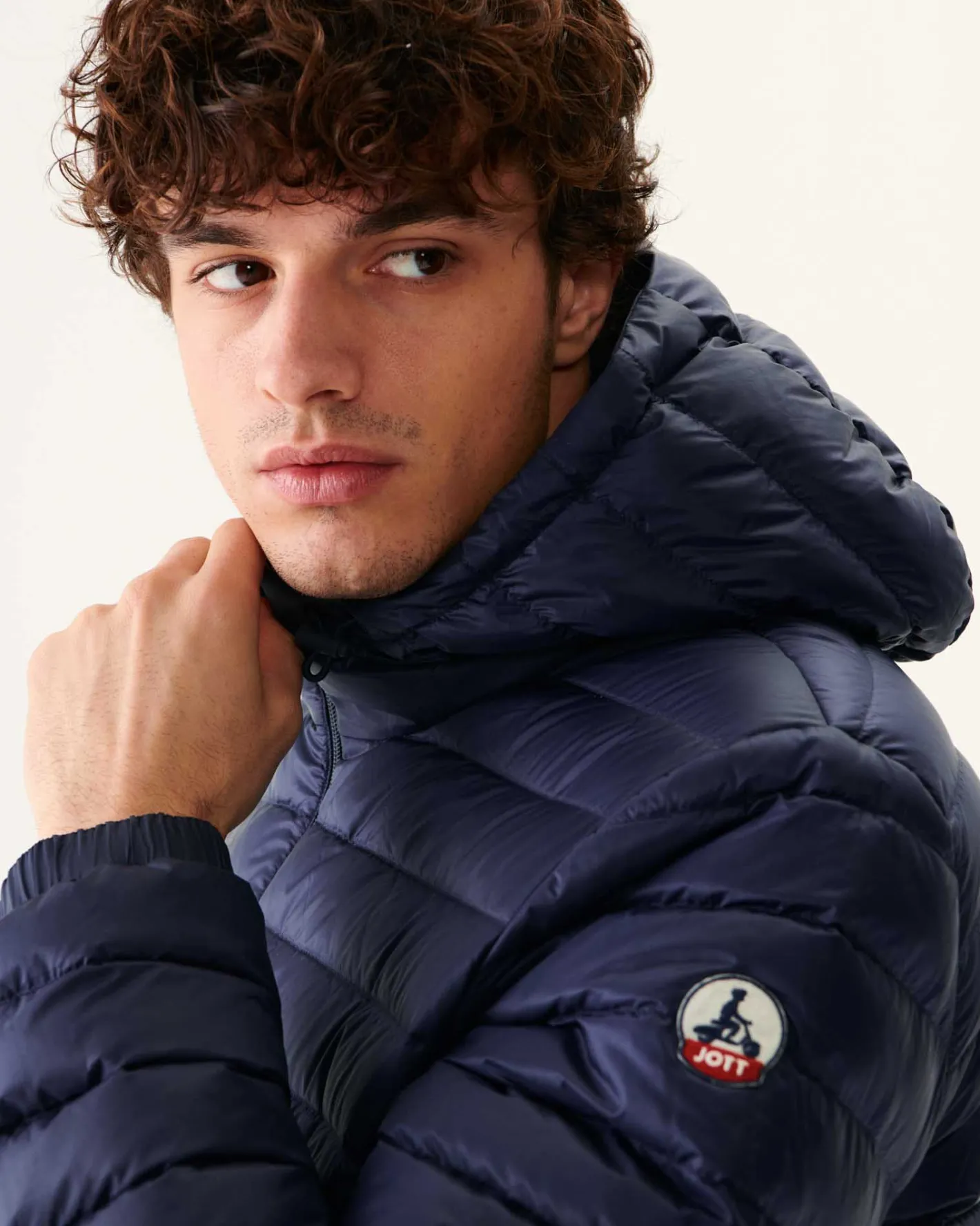Donzen Jassen & Jacks-JOTT Doudoune Longue Reversible A Capuche Marine Amsterdam 104 Marine