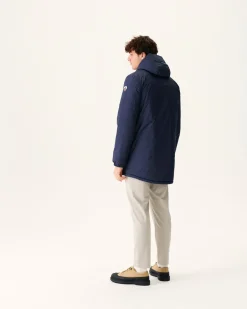Donzen Jassen & Jacks-JOTT Doudoune Longue Reversible A Capuche Marine Amsterdam 104 Marine