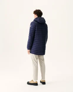 Donzen Jassen & Jacks-JOTT Doudoune Longue Reversible A Capuche Marine Amsterdam 104 Marine