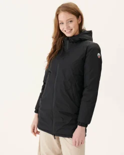 Donzen Jassen & Jacks-JOTT Doudoune Longue Reversible Noir Roma 999 Noir