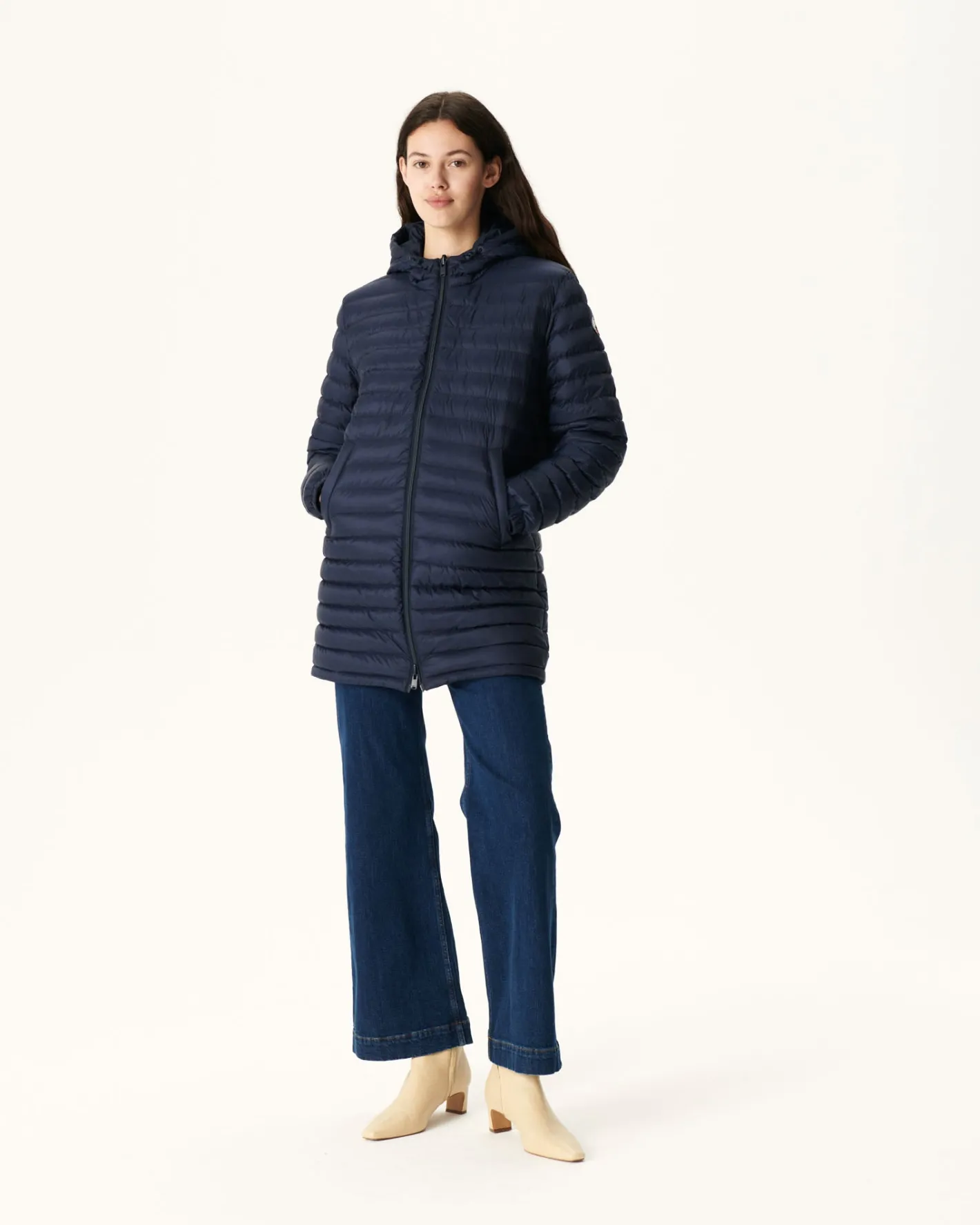 Donzen Jassen & Jacks-JOTT Doudoune Longue Reversible Marine Roma 104 Marine