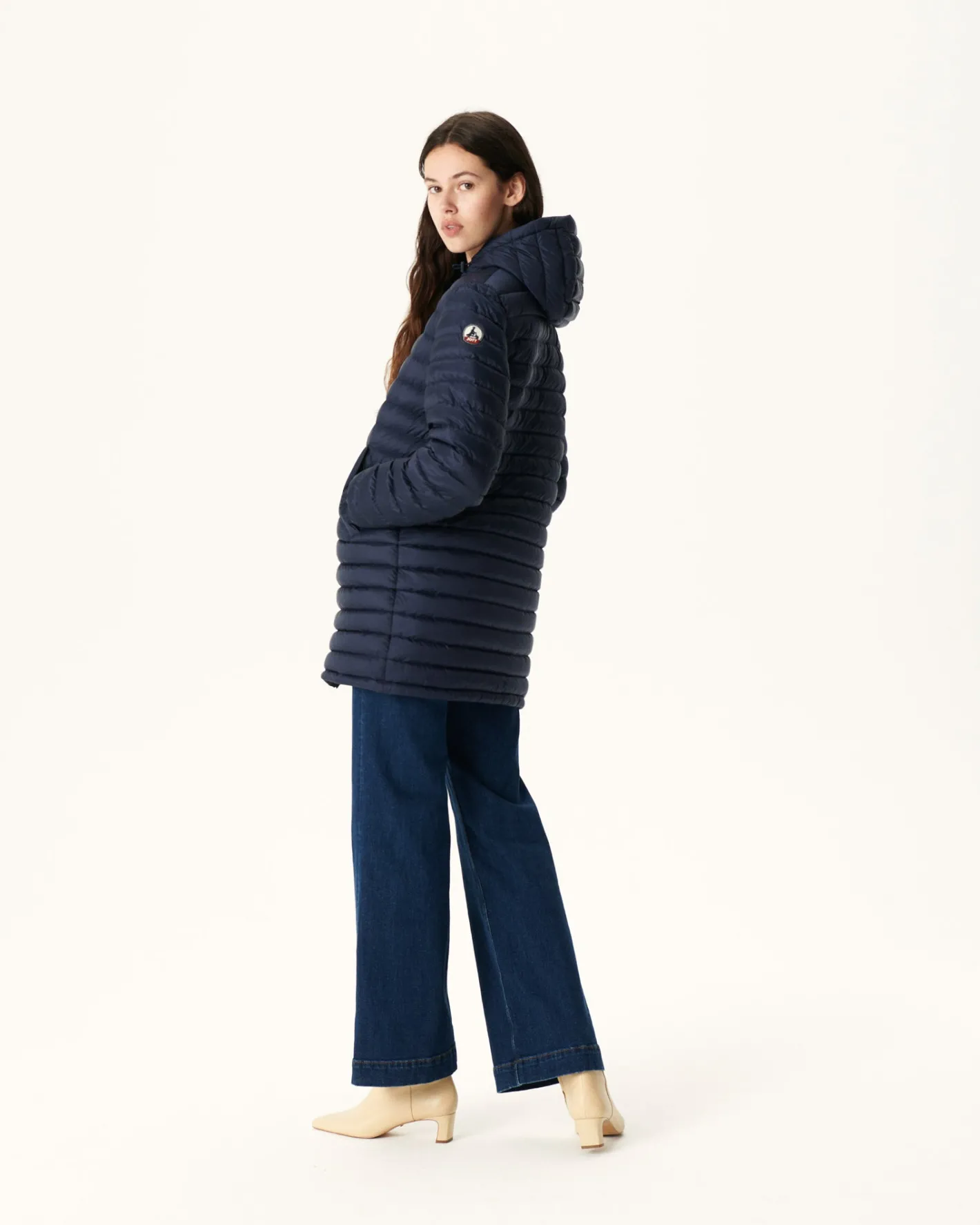 Donzen Jassen & Jacks-JOTT Doudoune Longue Reversible Marine Roma 104 Marine