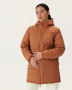 Donzen Jassen & Jacks-JOTT Doudoune Longue Reversible Camel/Camel Clair Roma 8390 Camel/Rust