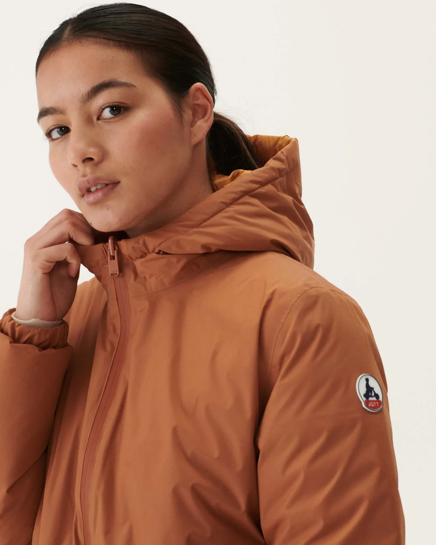 Donzen Jassen & Jacks-JOTT Doudoune Longue Reversible Camel/Camel Clair Roma 8390 Camel/Rust