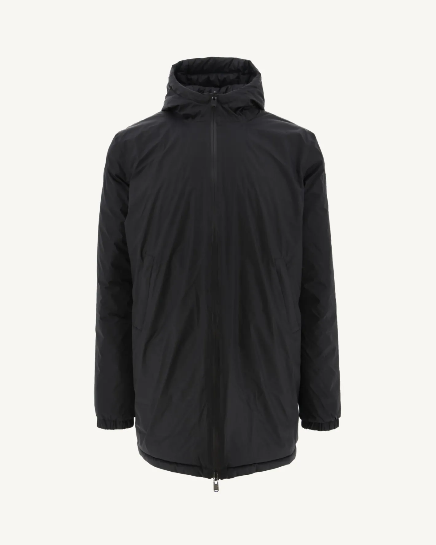 Donzen Jassen & Jacks-JOTT Doudoune Longue Reversible A Capuche Noir Amsterdam 999 Noir