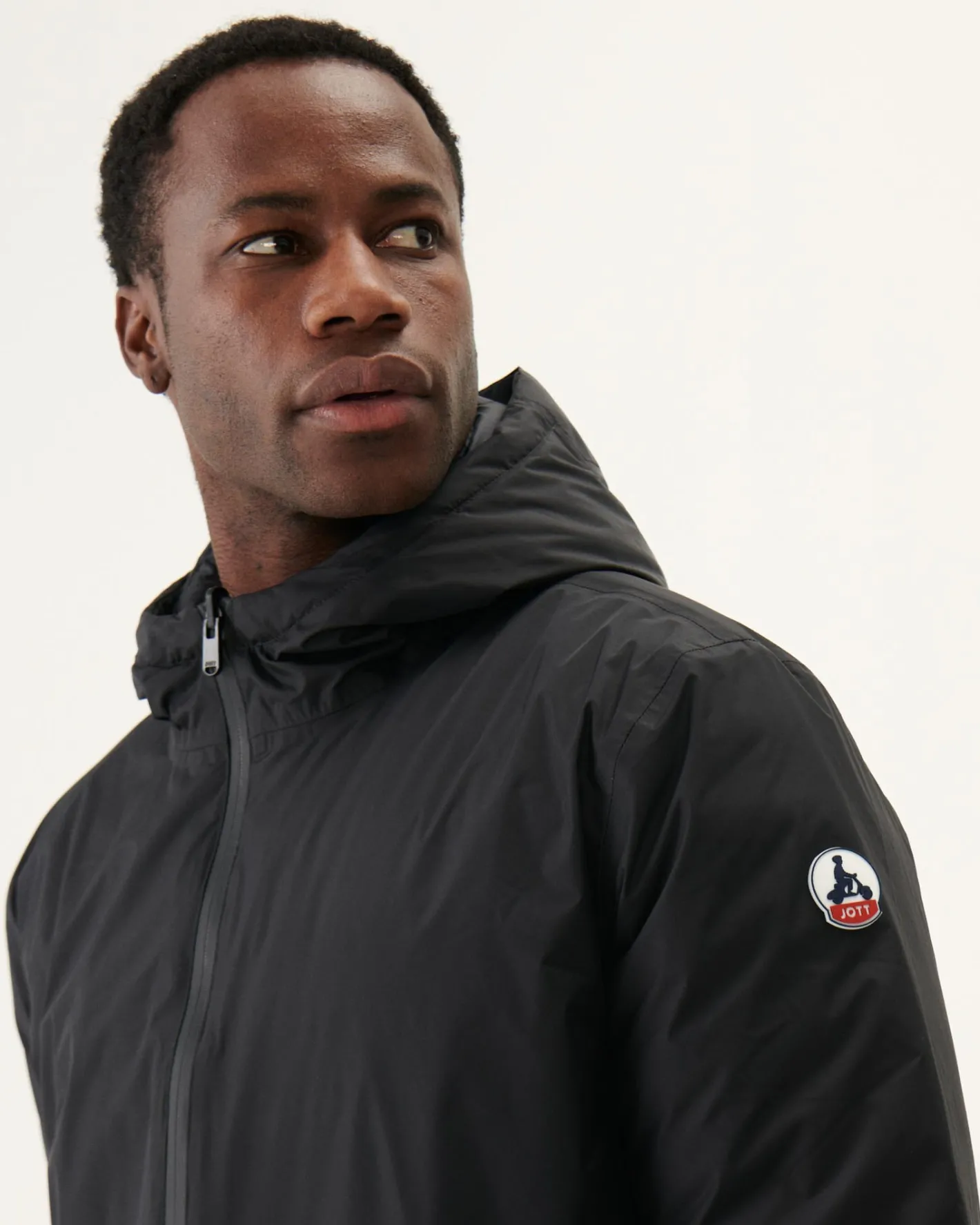 Donzen Jassen & Jacks-JOTT Doudoune Longue Reversible A Capuche Noir Amsterdam 999 Noir