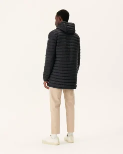 Donzen Jassen & Jacks-JOTT Doudoune Longue Reversible A Capuche Noir Amsterdam 999 Noir