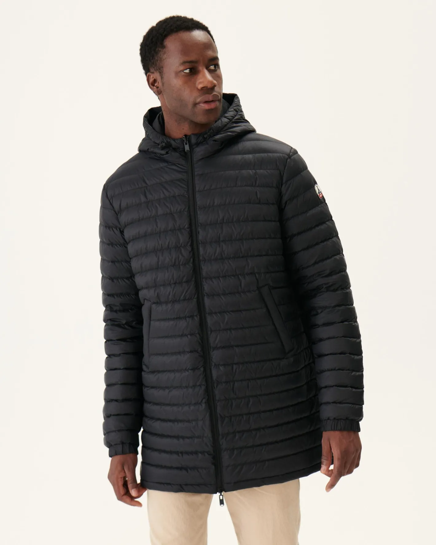 Donzen Jassen & Jacks-JOTT Doudoune Longue Reversible A Capuche Noir Amsterdam 999 Noir