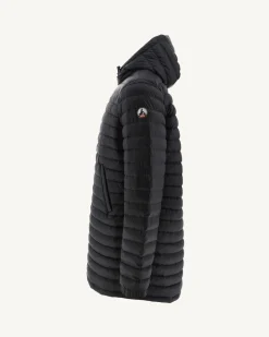 Donzen Jassen & Jacks-JOTT Doudoune Longue Reversible A Capuche Noir Amsterdam 999 Noir