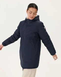 Donzen Jassen & Jacks-JOTT Doudoune Longue Reversible Marine/Blanc Roma 1042 Navy/White