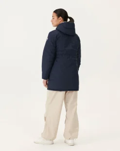 Donzen Jassen & Jacks-JOTT Doudoune Longue Reversible Marine/Blanc Roma 1042 Navy/White