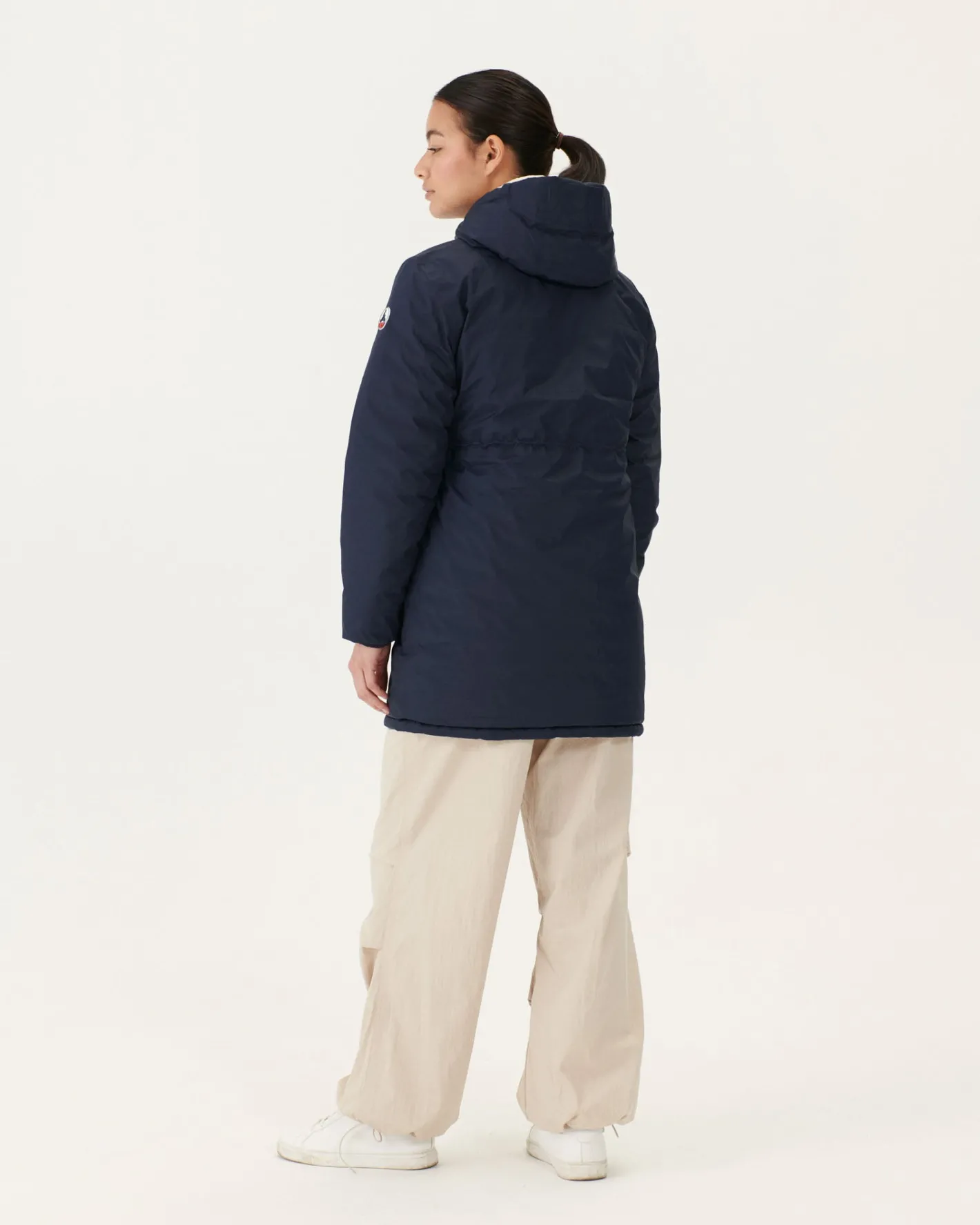 Donzen Jassen & Jacks-JOTT Doudoune Longue Reversible Marine/Blanc Roma 1042 Navy/White