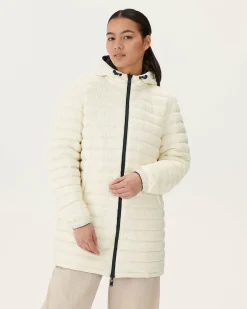 Donzen Jassen & Jacks-JOTT Doudoune Longue Reversible Marine/Blanc Roma 1042 Navy/White