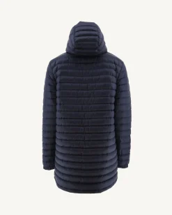 Donzen Jassen & Jacks-JOTT Doudoune Longue Reversible A Capuche Azur/Marine Amsterdam 1830 Azure/Navy