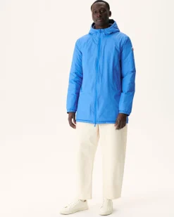 Donzen Jassen & Jacks-JOTT Doudoune Longue Reversible A Capuche Azur/Marine Amsterdam 1830 Azure/Navy