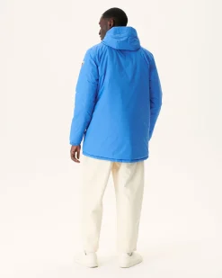 Donzen Jassen & Jacks-JOTT Doudoune Longue Reversible A Capuche Azur/Marine Amsterdam 1830 Azure/Navy