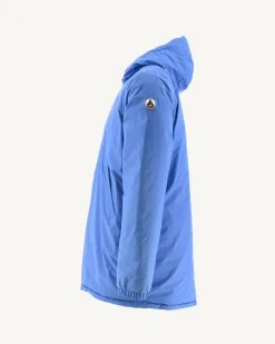 Donzen Jassen & Jacks-JOTT Doudoune Longue Reversible A Capuche Azur/Marine Amsterdam 1830 Azure/Navy