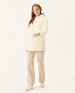 Donzen Jassen & Jacks-JOTT Doudoune Longue Reversible Imprime Monogram Ecru/Ecru Roma 8952 Monogram Off/Off-White