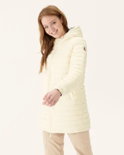 Donzen Jassen & Jacks-JOTT Doudoune Longue Reversible Imprime Monogram Ecru/Ecru Roma 8952 Monogram Off/Off-White