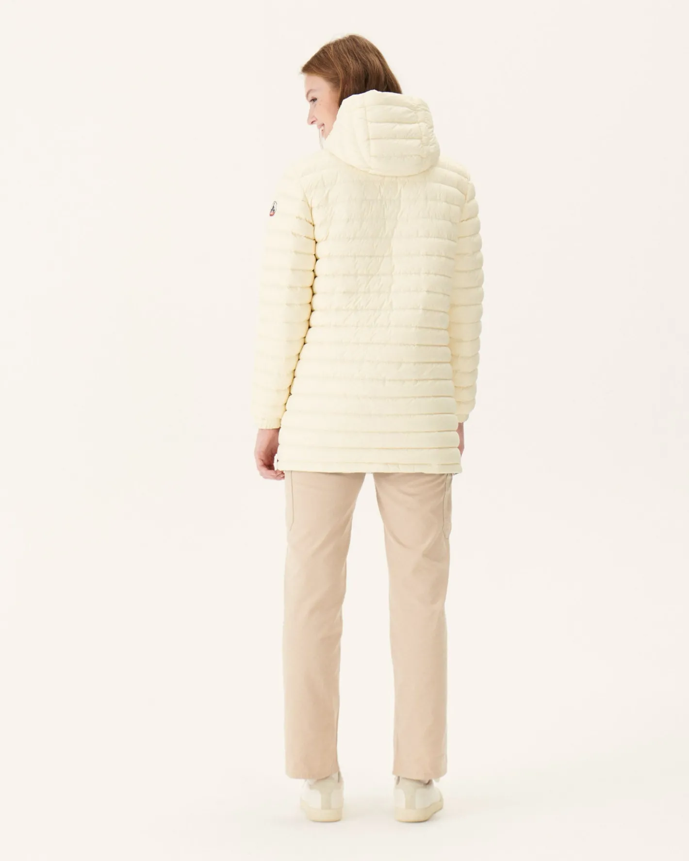 Donzen Jassen & Jacks-JOTT Doudoune Longue Reversible Imprime Monogram Ecru/Ecru Roma 8952 Monogram Off/Off-White
