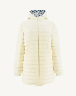 Donzen Jassen & Jacks-JOTT Doudoune Longue Reversible Imprime Monogram Ecru/Ecru Roma 8952 Monogram Off/Off-White