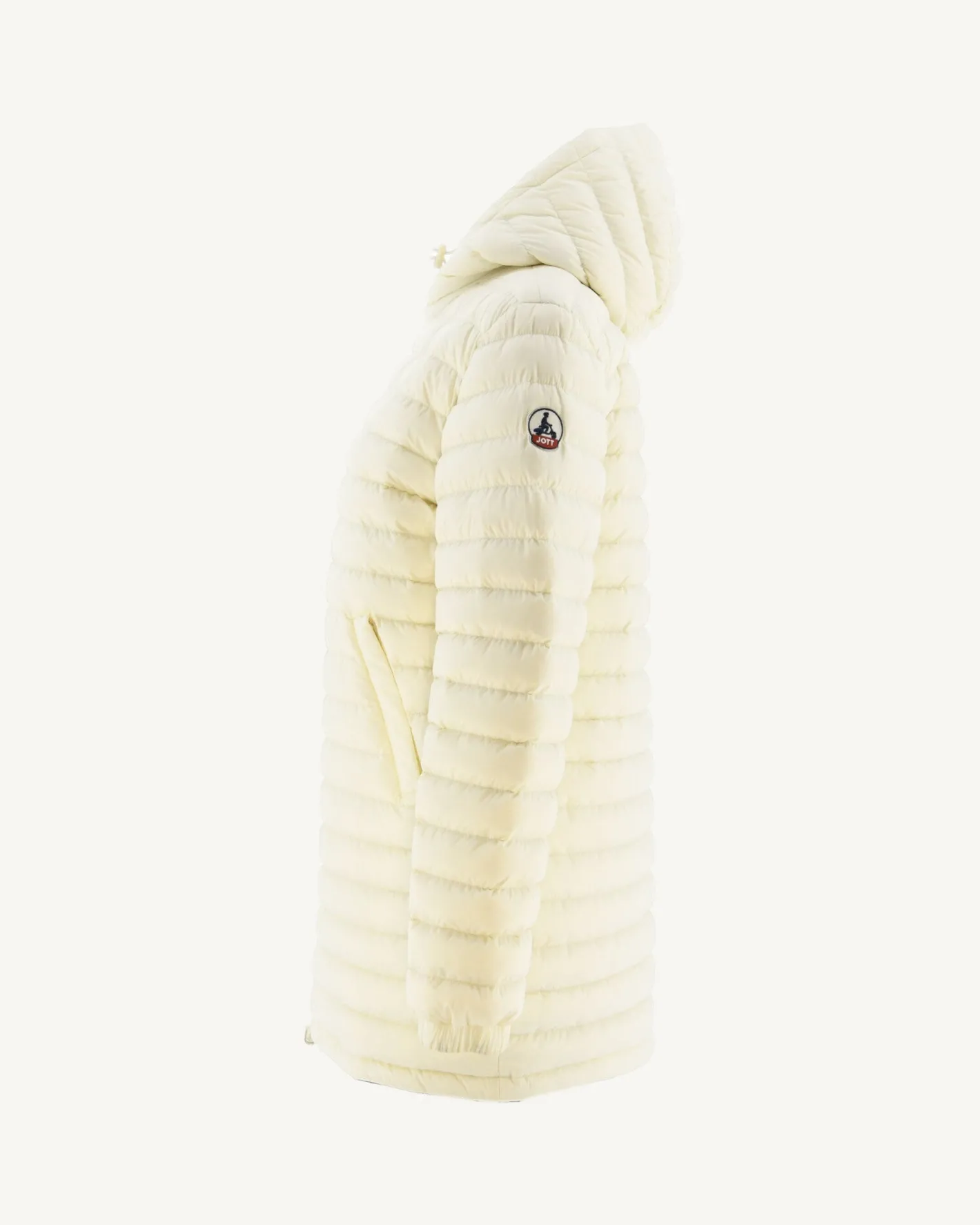 Donzen Jassen & Jacks-JOTT Doudoune Longue Reversible Imprime Monogram Ecru/Ecru Roma 8952 Monogram Off/Off-White