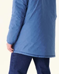 Donzen Jassen & Jacks-JOTT Doudoune Longue Reversible A Capuche Bleu Jeans/Army Amsterdam 1400 Blue Jeans/Army